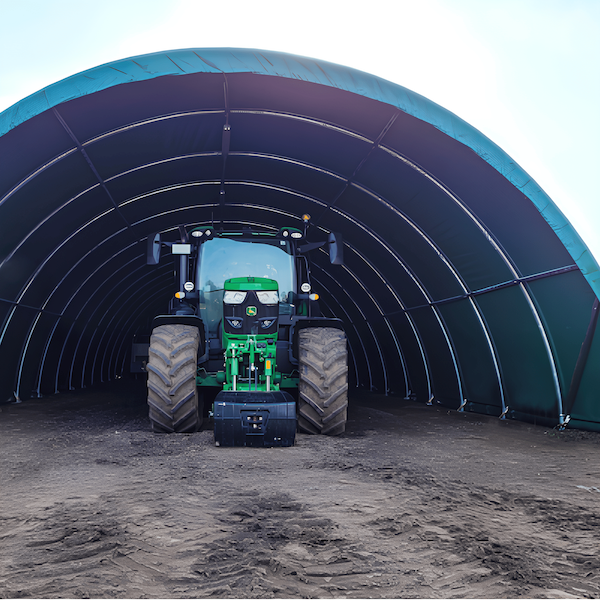 zelt für traktor Rundbogenhalle 9,15x10x4,5m – PVC-Zelt mit Lieferung & Statik – finyo
